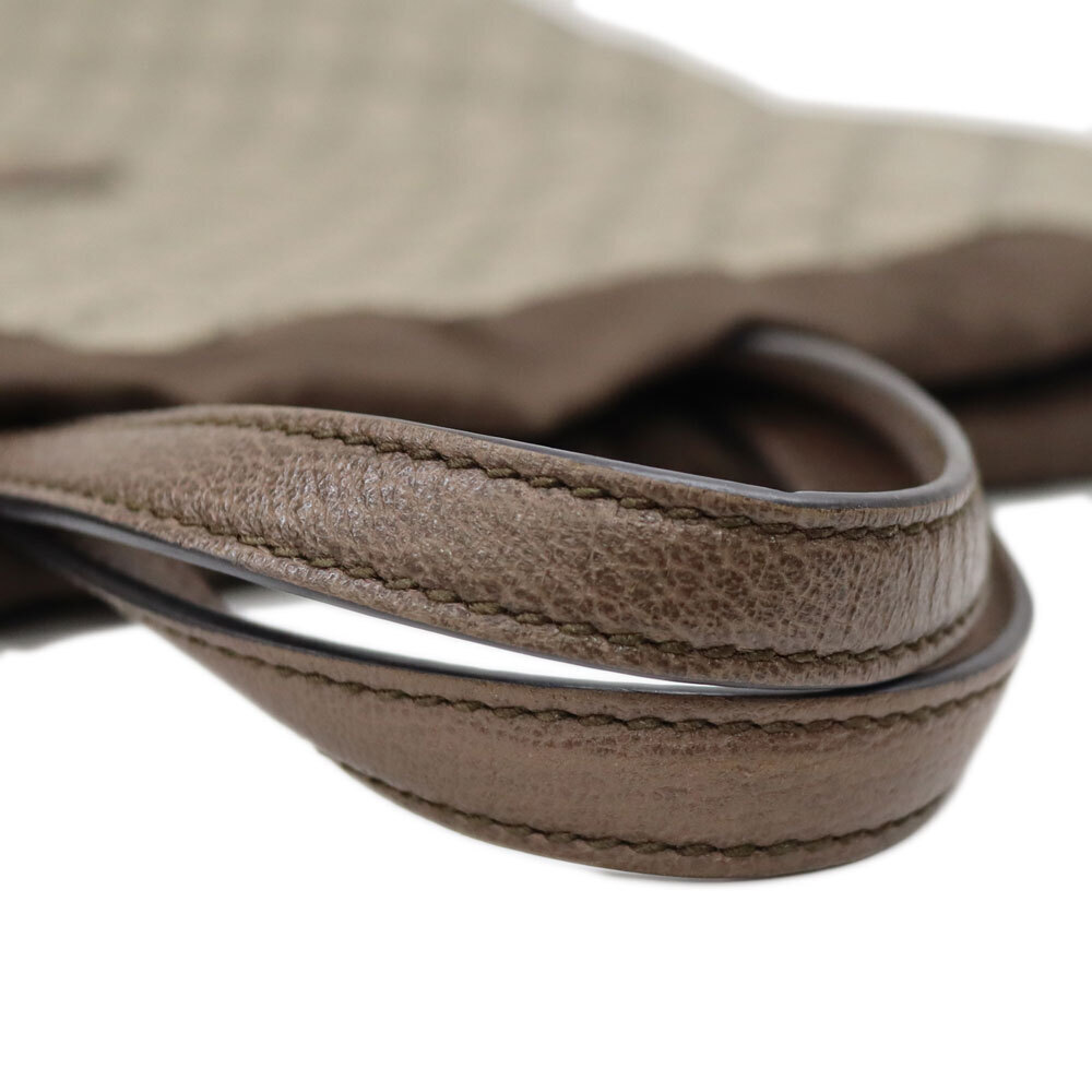 Gucci Drawstring Backpack Knapsack GG Canvas Brown - image 7